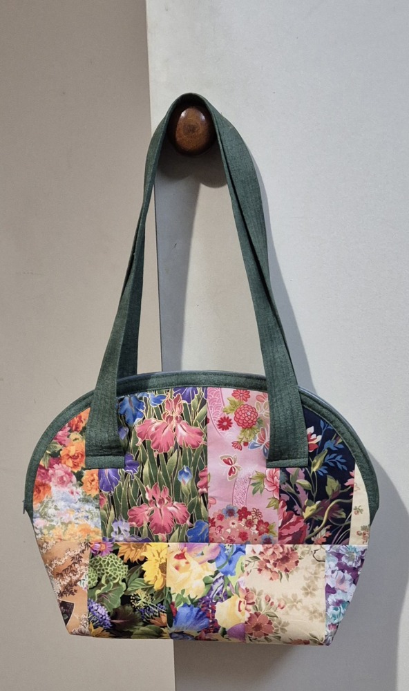 Floral Half Moon Bag 